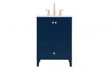 Elegant VF18024BL - 24 inch Single Bathroom Vanity in Blue