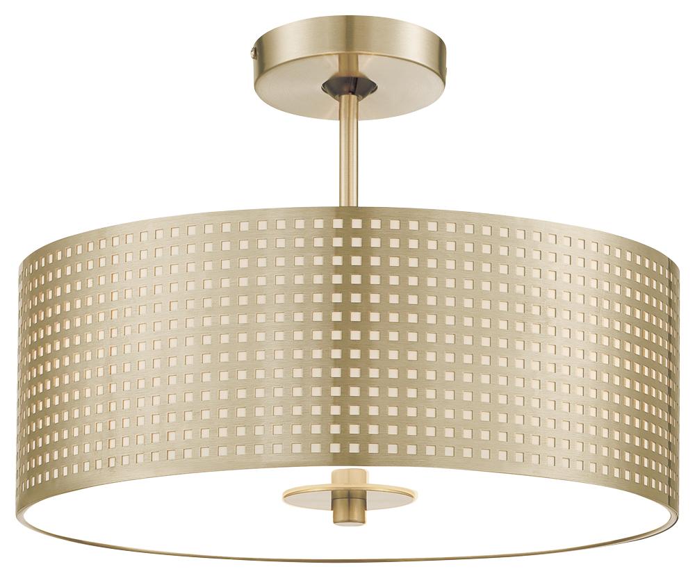 Grid - 3 Light Semi Flush