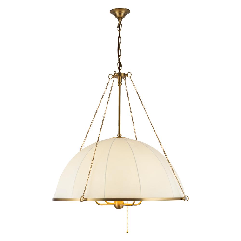 Crosby 33-in Brushed Gold Socket Chandelier