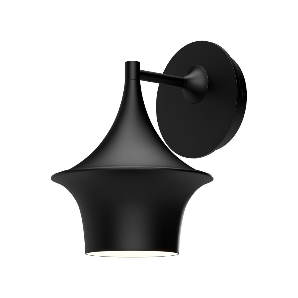 Emiko 7-in Matte Black 1 Light Wall/Vanity