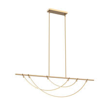 Alora Lighting LP317460VB - Aryas 60-in Vintage Brass LED Linear Pendant