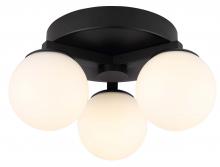 Canarm LCW233A03BK - NYLAH, LCW233A03BK -G-, MBK Color, 3 Lt LED Ceiling Track, Flat Opal Glass, 15W LED (Integrated), Di