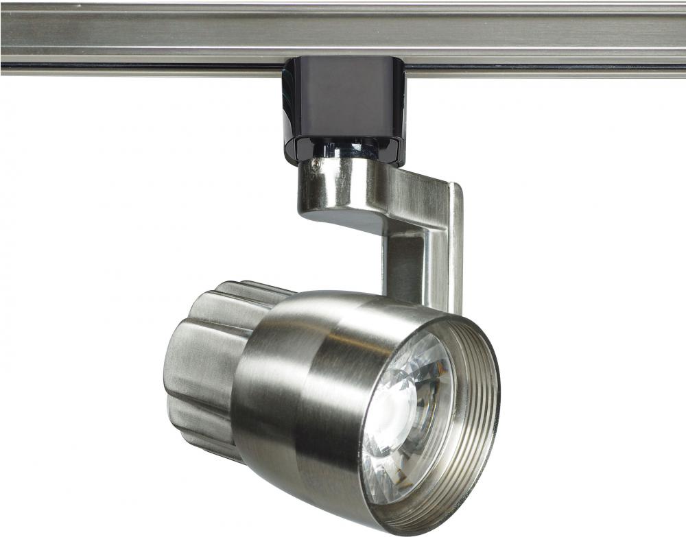 LED 12W Track Head - Angle arm - Brushed Nickel Finish - 24 Degree Beam