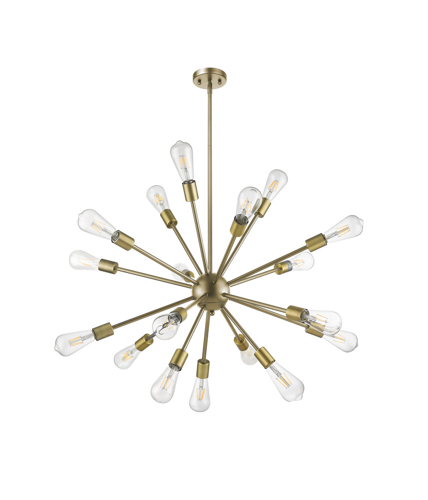 18-Light Odyssey Chandelier - Matte Gold