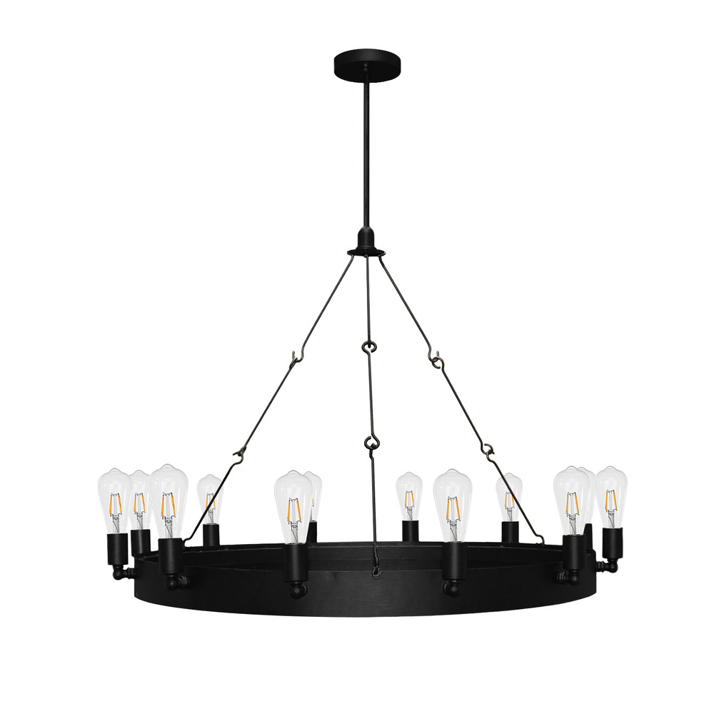 Justin 12-Light Ring Chandelier - MB