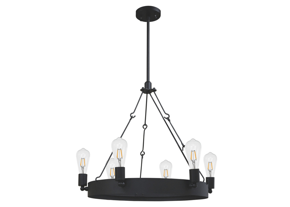 Justin 6-Light Ring Chandelier - MB