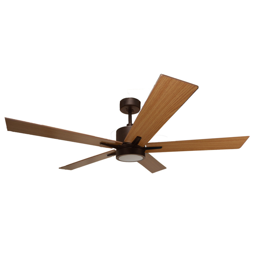 5-Blade 52" RB Modern Cylinder Fan Med Oak/Walnut Blades WC-6-WH Included