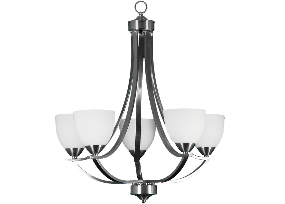 Victoria 5-Light Chandelier - NK White Glass