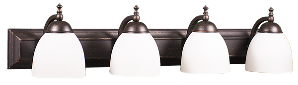 Austin 4 Light White Vanity - RB