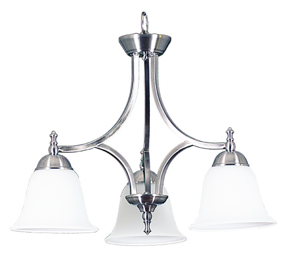 Dallas 3-Light Down Chandelier/Nook-NK