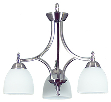 HOMEnhancements 17060 - Dallas 3-Light Down Chandelier/Nook-Nk