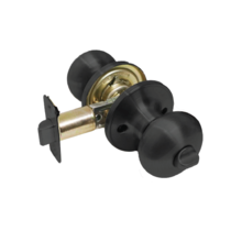 HOMEnhancements 20502 - Mushroom Privacy Knob, Matte Black (US19)