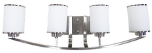 HOMEnhancements 15939 - Lexington 4-Light White Glass Vanity - NK