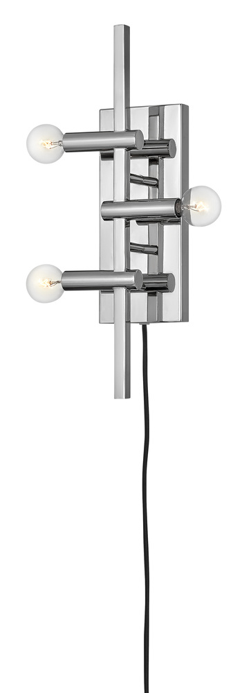 Three Light Plug-in Sconce